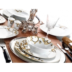 Kütahya Porselen 87 tlg. Tafelservice iris 4334